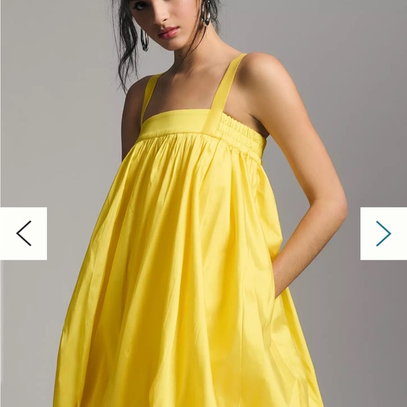 Bloni Square Neck Taffeta Bubble Dress - Picture 5 of 16